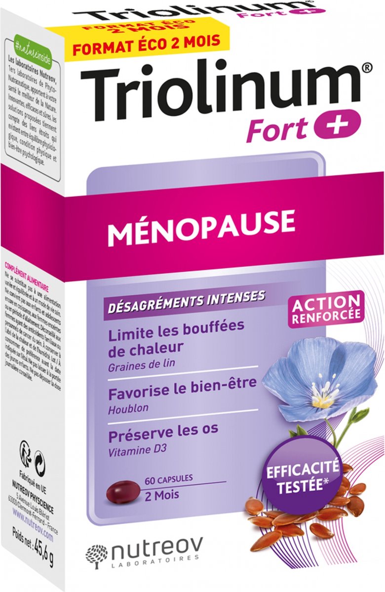 Goedkoopste Nutreov Triolinum Fort Menopause 60 Capsules