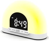 Zybra® Wake Up Light - Wekker numérique - Réveil lumineux - Veilleuse - Wekker - 30 niveaux de luminosité