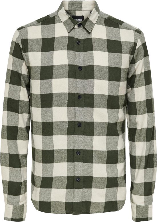ONLY & SONS ONSGUDMUND LS CHECKED SHIRT NOOS Chemise Homme - Taille XXL