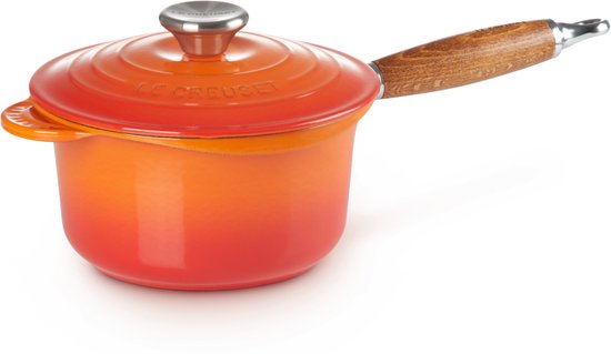 Casserole Le Creuset En Fonte Orange, Avec Couvercle – Occasion Bon état