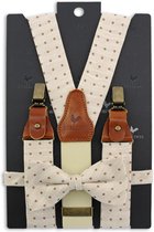 Sir Redman - pack combiné de bretelles - Dapper Dot - beige / marron