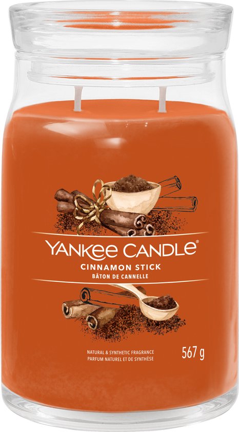 Yankee Candle - Cinnamon Stick Large Jar Geurkaars - 90 branduren - twee lonten