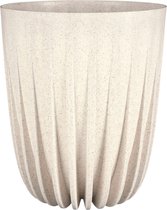 Mica Decorations Pot de Fleur Lungo - H46 x Ø39 cm - Polypropylène - FSC Mix - Off White