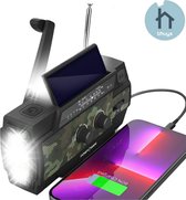 Thuys - Noodradio - Noodpakket - Noodradio Solar Opwindbaar - Powerbank Zonneenergie - Draagbare Radio - Praktisch