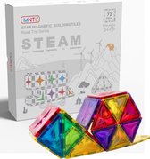 MNTL Magnetic Tiles 72 Stuks Rainbow - Magnetische Tegels - Magnetisch Speelgoed - Magneet Speelgoed