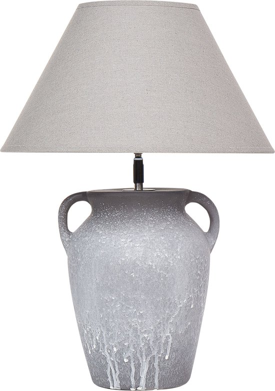 AGEFET - Lampe de table - Grijs - Céramique
