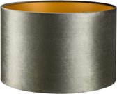 Lampenkap Cilinder - 20x20x15cm - Fendi velours olijf