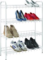 Tomado Metaltex - Shoe 4 Schoenenrek - 4 etages - 12 paar schoenen - wit