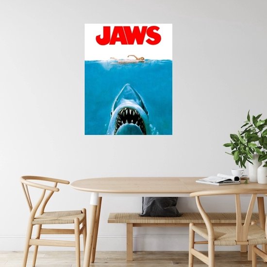 Poster - Originele Film Poster Jaws uit 1975, Premium print, Professioneel Fotopapier