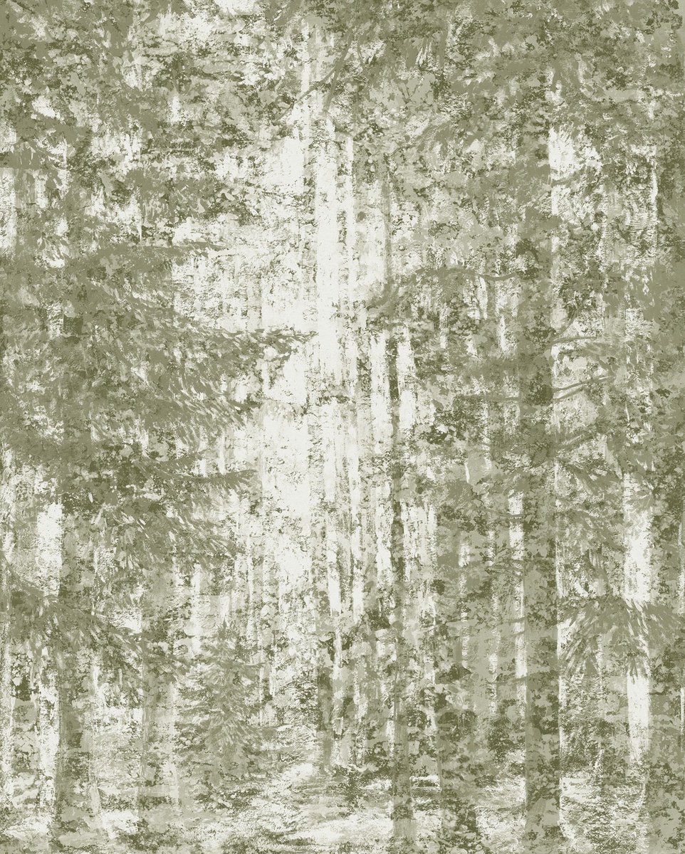 Fotobehang - Fading Forest 200x250cm - Vliesbehang