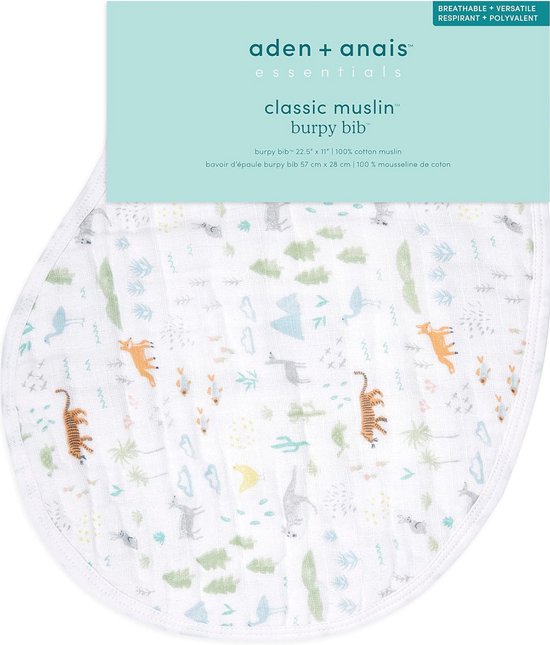 Aden + Anais - Classic Muslin Baby Bib Slab Spuugdoekje - Voyager / Ecosphere