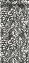 Walls4You behangpapier tropische bladeren zwart wit - 935308 - 0,53 x 10,05 m