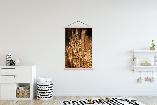 Porte-affiche avec affiche - Affiche scolaire - Peinture - Abstrait - Design - 120x180 cm - lattes vierges