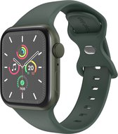 iMoshion Siliconen⁺ bandje geschikt geschikt voor Apple Watch Series 1 / 2 / 3 / 4 / 5 / 6 / 7 / 8 / 9 / SE / Ultra (2) - 42 / 44 / 45 / 49 mm - Olive - Maat M/L