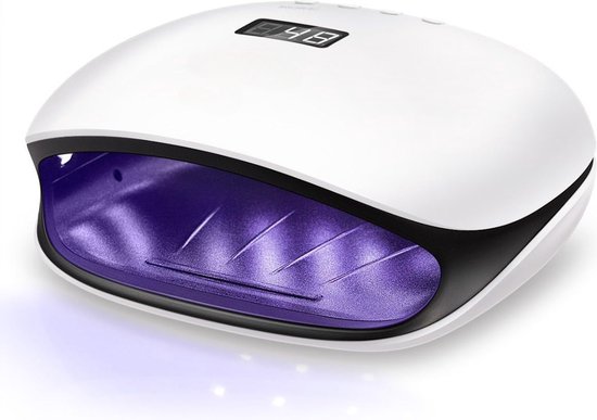 Foto: Equivera nagellamp uv lamp voor nagels gellak polygel krachtige uv lamp nageldroger