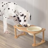 hondenvoerbak op standaard, antislip, dog feeding station