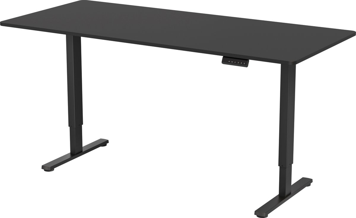 Vestland - Zit-Sta Bureau Elektrisch In Hoogte Verstelbaar - Conform ARBO-norm - Geheugenfunctie - 180 x 80 CM - Dubbele Motor - Zwart