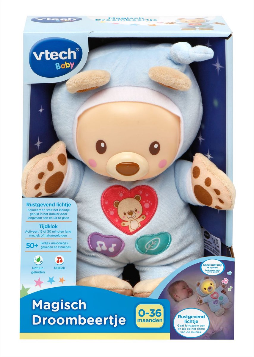 VTech Baby Magisch Droombeertje - Educatief Speelgoed - Muziek en Natuurgeluiden - Knuffel - Van 0 tot 3 Jaar — afbeelding 5