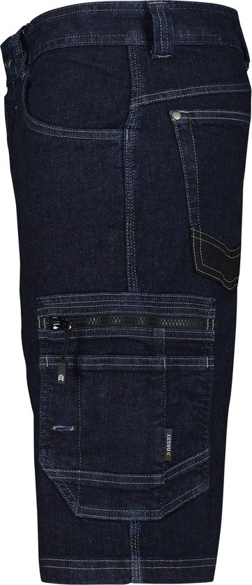 Jeanswerkshort met stretch