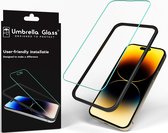 Umbrella Glass EasyClick UltraHD Screenprotector - Geschikt voor iPhone 14 Pro