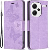 Coverup Butterfly Book Case - Convient pour Xiaomi Redmi Note 13 Pro+ 5G - Violet
