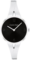 Calvin Klein CK25100026 JOYFUL Dames Horloge - Mineraalglas - Staal - Zilverkleurig - 30 mm breed - Quartz - Druksluiting - 3 ATM (spatwater)