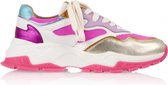 DWRS Label - Dames Sneakers Chester - White Neon Pink - Maat 41