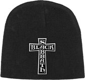 Black Sabbath - Cross Logo Beanie Muts - Zwart
