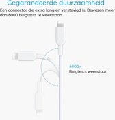 Phreeze 8-PIN naar USB Kabel - Sterk Rubber - 1 Meter - Flexibel - Geschikt voor iPad, iPhone - Oplader Kabel Snoer