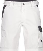 Short de travail bicolore Dassy Profesional Workwear - Blanc Roma / gris ciment - Taille 50