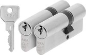 AXA Dubbele veiligheidscilinders (Security) 30-45 mm:  2 stuks gelijksluitend - SKG**