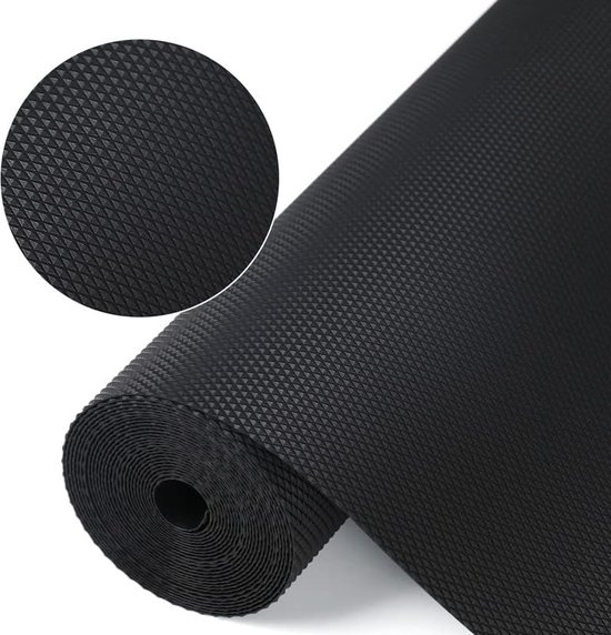 HooTown Shelf Liner Keukenladematten, niet-klevende EVA-koelkastbekledingen met waterdichte, duurzame koelkasttafel, placemats voor kast, ladebekleding (kaki, 44,5 cm x 300 cm