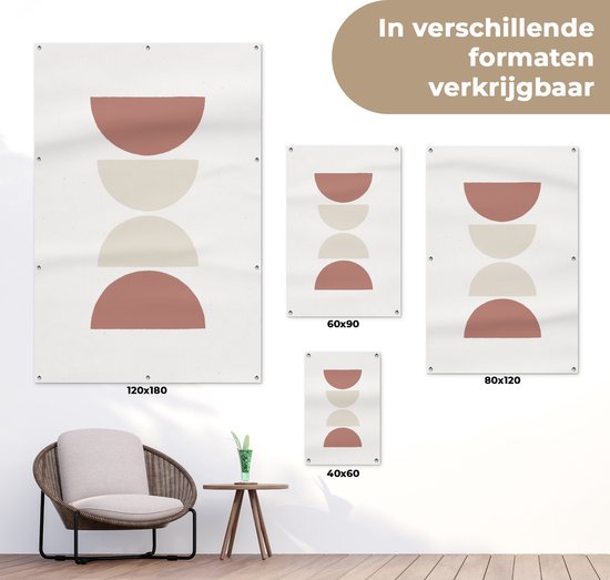 Décoration de jardin Minimalisme - Pastel - Design - 40x60 cm - Affiche de jardin