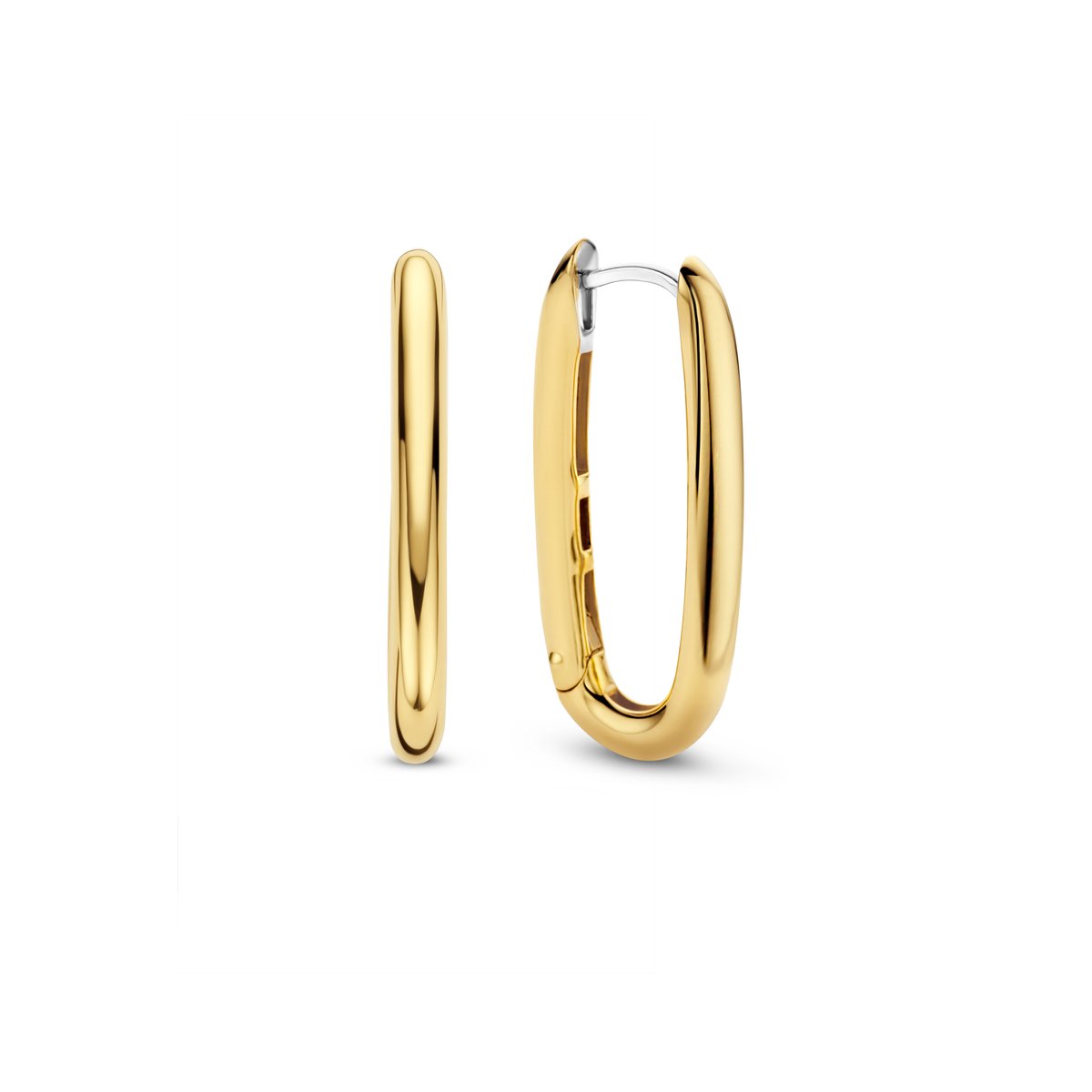 TI SENTO Dames Oorbellen - 925 zilver - Zilver geel verguld - 7902SY