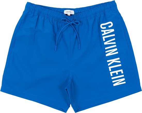 Calvin Klein Medium Drawstring Heren Zwembroek - Faience Blue - Maat M