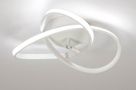 Lumidora Plafondlamp 73562 - Plafonniere - SPIKE - Ingebouwd LED - 12.0 Watt - 1080 Lumen - 2700 Kelvin - Wit - Metaal - Met dimmer