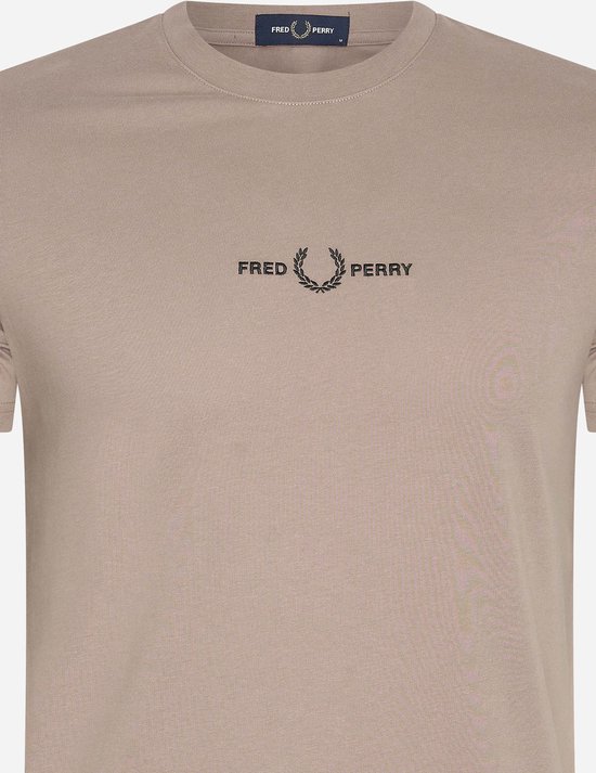 Fred Perry Embroidered t-shirt - dark pink