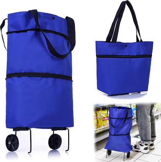 Gearific Opvouwbare Trolley Tassen Boodschappentas Oxford Doek