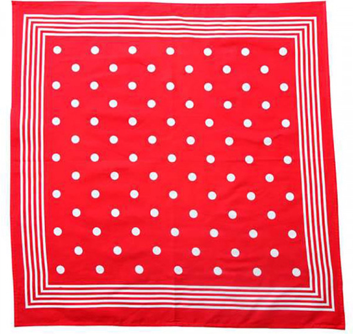 Goedkoopste Boeren zakdoek rood stippel 55 x 55 cm