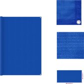 vidaXL Tenttapijt - Blauw - 200 x 400 cm - Waterdoorlatend en ademend - Gemakkelijk schoon te maken - Geïntegreerde oogjes - Tenttapijt
