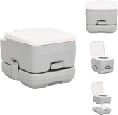 vidaXL Campingtoilet - Draagbaar - HDPE - 41.5x36.5x30 cm - Lichtgewicht - Mobiel toilet