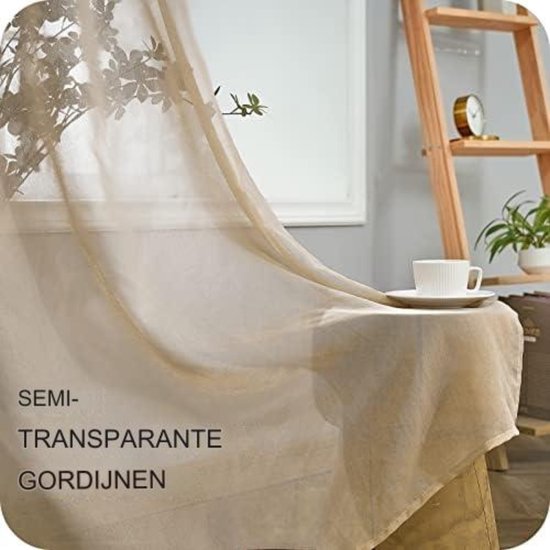 Rideaux - Rideaux - 160X140 - Beige - 2 pièces