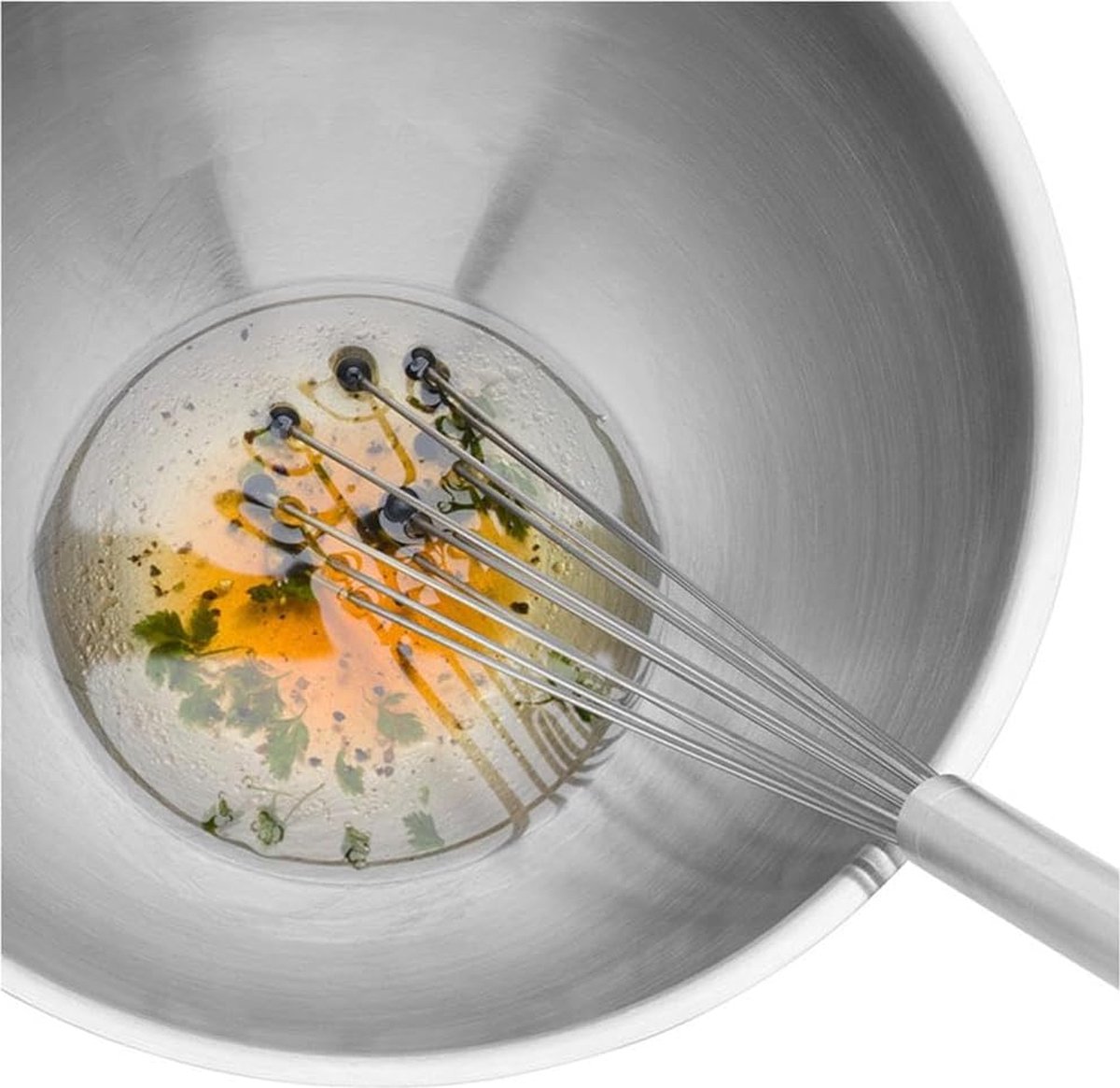 Mixing Flash Reduceerring 32 cm siliconen kogels garde roestvrij staal gedeeltelijk gematteerd hittebestendige siliconen garde