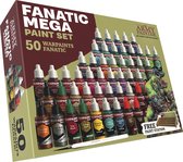 The Army Painter Warpaints Fanatic: Mega Set, 50 paints: 36 acrylic colours, 4 Skin Tones, 3 Metallics, 3 Effects, and 4 Washes