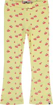 Stains and Stories girls rib pants flared Meisjes Broek - yellow - Maat 110