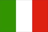 CHPN - Vlag - Vlag van Italië - Italiaanse vlag - Italiaanse Gemeenschaps Vlag - 90/150CM - Italian flag - Italy - Rome - 2 stuks - Zonder stok