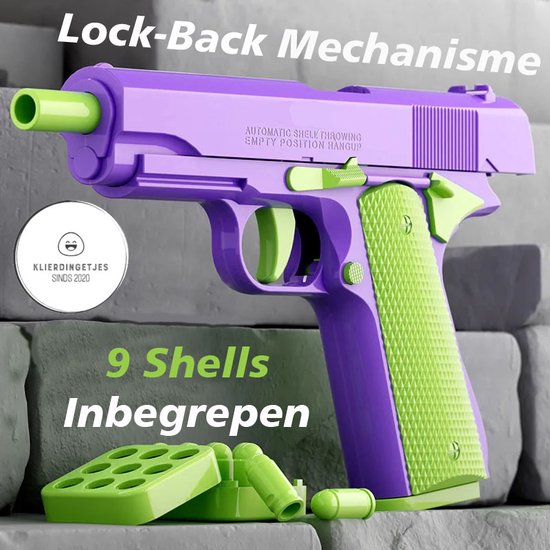BLOOOK Fidget Toy Gun, Figity Spin Finger Games, Fidget Slider Úzkostné