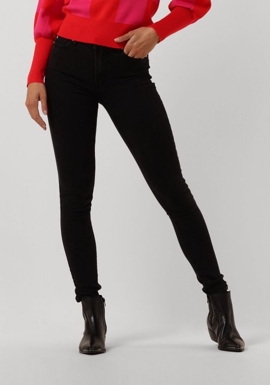 Janice High Rise Skinny Jeans Rocket Jeans Dames - Broek - Zwart - Maat 26