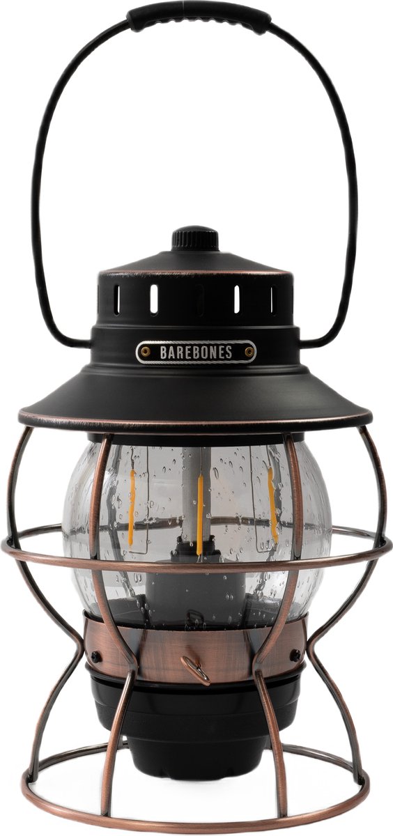 Barebones Railroad Lantern Bronze - Usb - Tafellampen elektrisch - Bronze