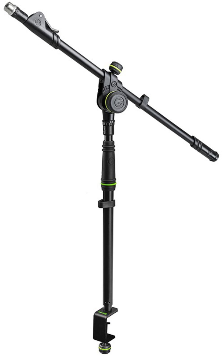Gravity MS 0200 SET1 - Microfoonstatief voor tafelmontage incl. tafelklem en giek